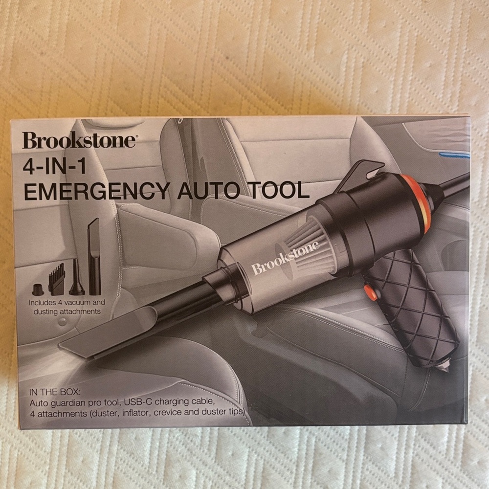 NEW! Brookstone 4 in 1 Auto Cleaning Tool - Picture 2 of 2